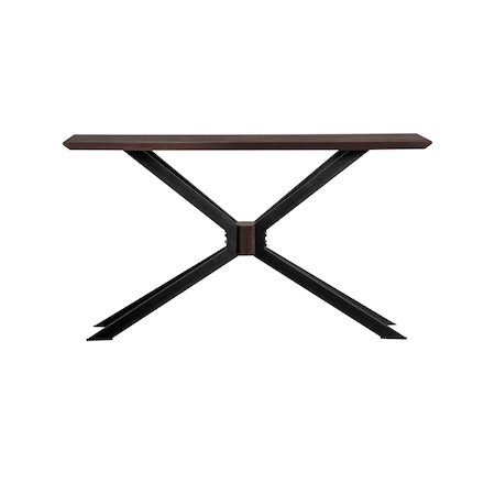 Armen Living Pirate Acacia Modern Console Table LCPICNAC